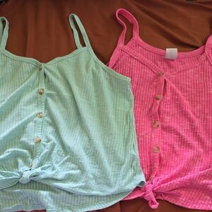Bundle Of 2 Button-Down Tank Tops